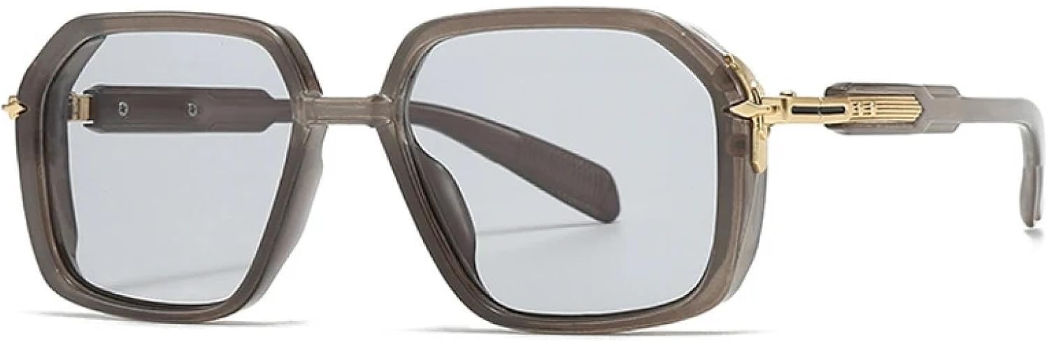 Мужские солнцезащитные очки в стиле ретро с защитой от УФ-излучения UV400, женские солнцезащитные очки с заклепками и градиентным переходом цвета TKKTLLT, Gray Light Gray
Мужские солнцезащитные очки в стиле ретро с защитой от УФ-излучения UV400, женские солнцезащитные очки с заклепками и градиентным переходом цвета TKKTLLT, Gray Light Gray