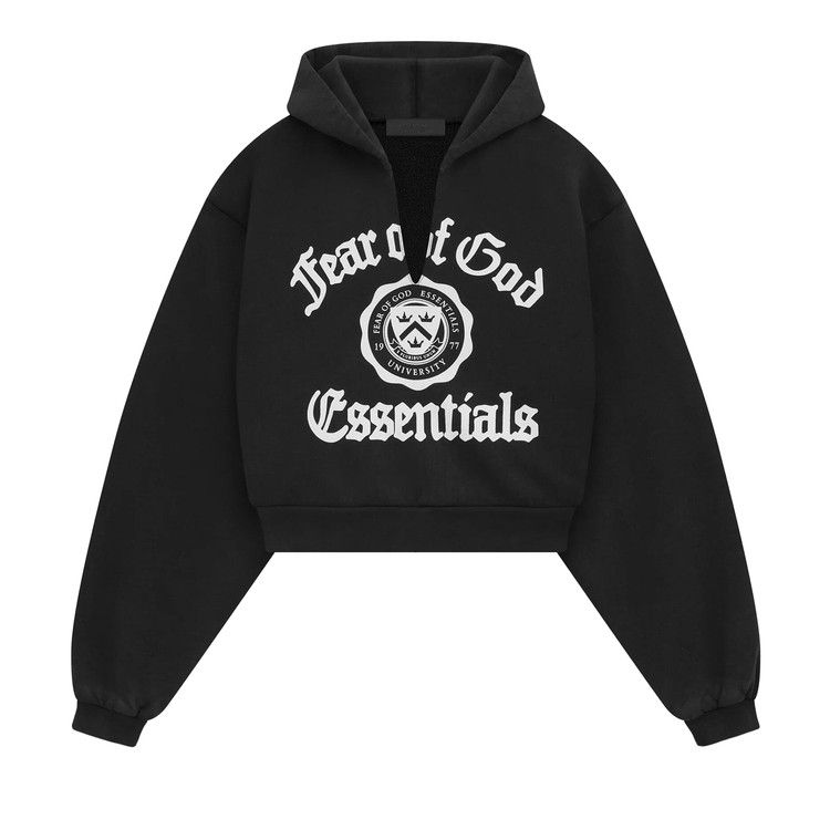 Худи Fear of God Essentials Heavy Fleece Cropped V-Neck Hoodie, Black
Худи Fear of God Essentials Heavy Fleece Cropped V-Neck Hoodie, Black