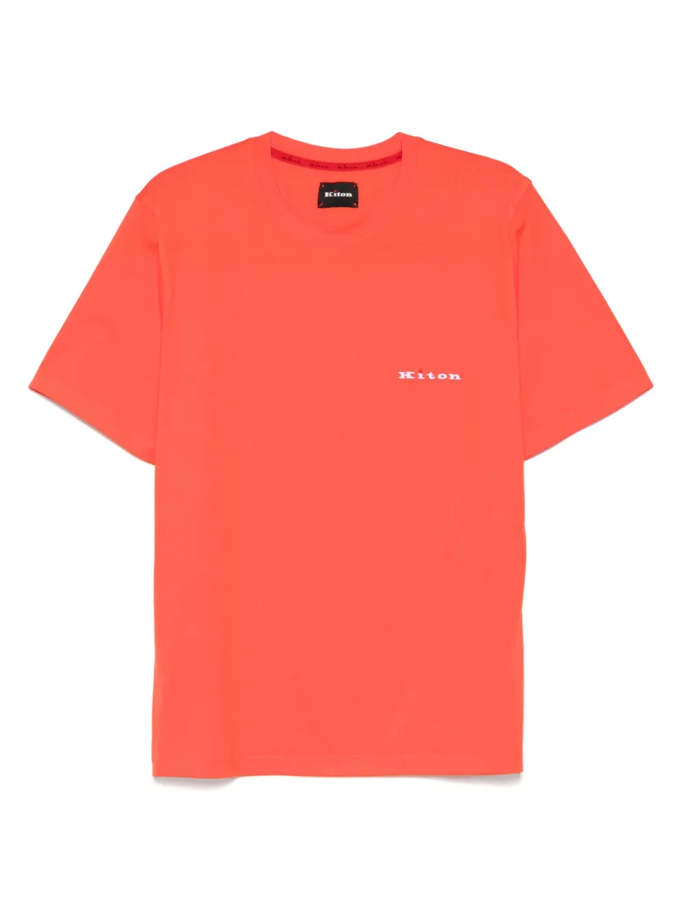 Футболка с вышитым логотипом Kiton, оранжевый
Футболка с вышитым логотипом Kiton, оранжевый