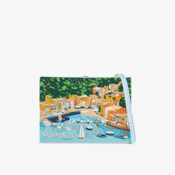 Клатч Olympia Le-Tan x Nina Darzi из смесового хлопка с вышивкой, синий
Клатч Olympia Le-Tan x Nina Darzi из смесового хлопка с вышивкой, синий