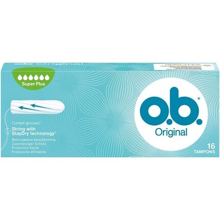 Тампоны ob Super Plus, 16 шт. O.B
Тампоны ob Super Plus, 16 шт. O.B