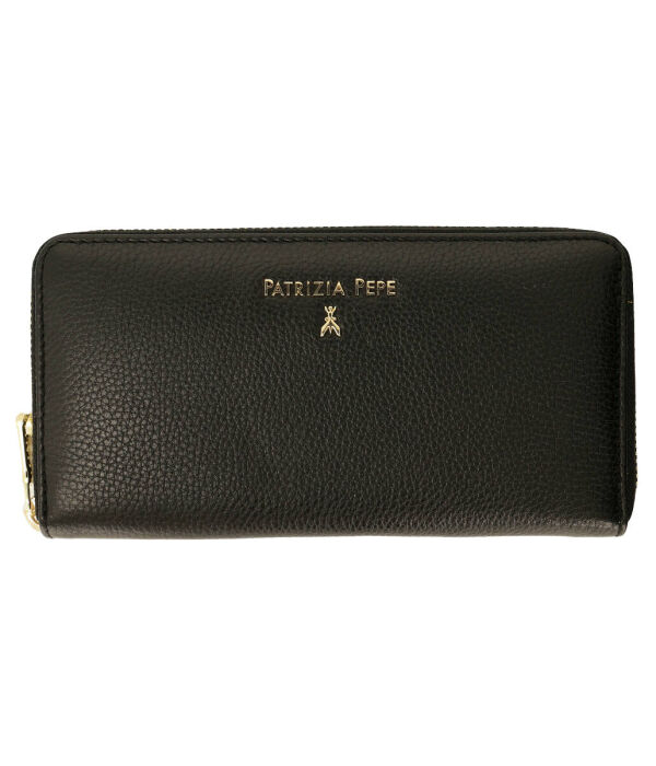 Кошелек женский Patrizia Pepe кожаный на молнии, черный
Кошелек женский Patrizia Pepe кожаный на молнии, черный