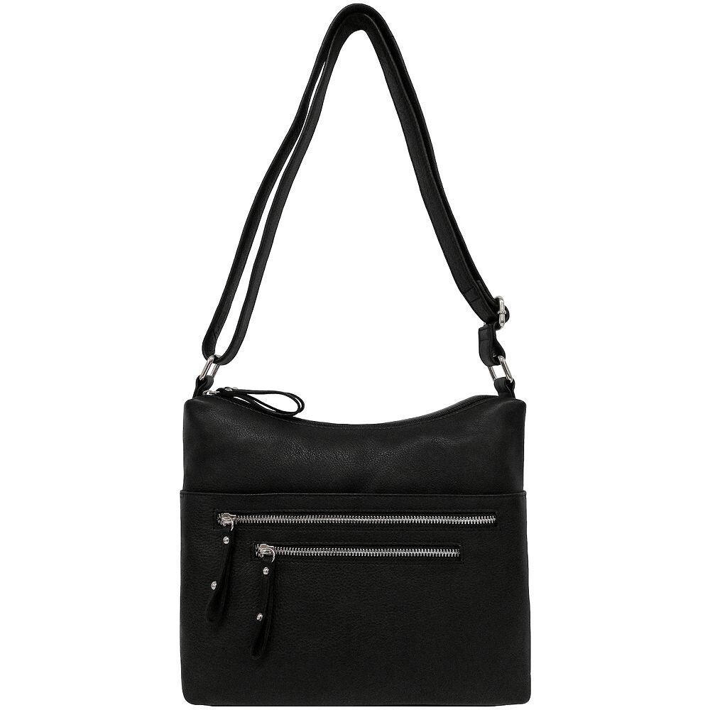 GAL Granada Кожаная сумка-хобо с несколькими отделениями и двойным входом, черный
GAL Granada Кожаная сумка-хобо с несколькими отделениями и двойным входом, черный