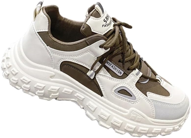 Повседневные мужские спортивные кроссовки с толстой подошвой - верх из ПУ - резиновая подошва - противоскользящие и износостойкие - подходят для бега, фитнеса, занятий на открытом воздухе и повседневного использования Fmshi, хаки
Повседневные мужские спортивные кроссовки с толстой подошвой - верх из ПУ - резиновая подошва - противоскользящие и износостойкие - подходят для бега, фитнеса, занятий на открытом воздухе и повседневного использования Fmshi, хаки