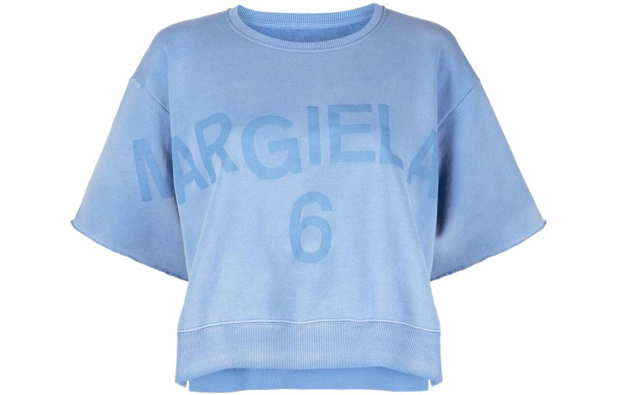 Укороченный топ женский синий Mm6 Maison Margiela
Укороченный топ женский синий Mm6 Maison Margiela