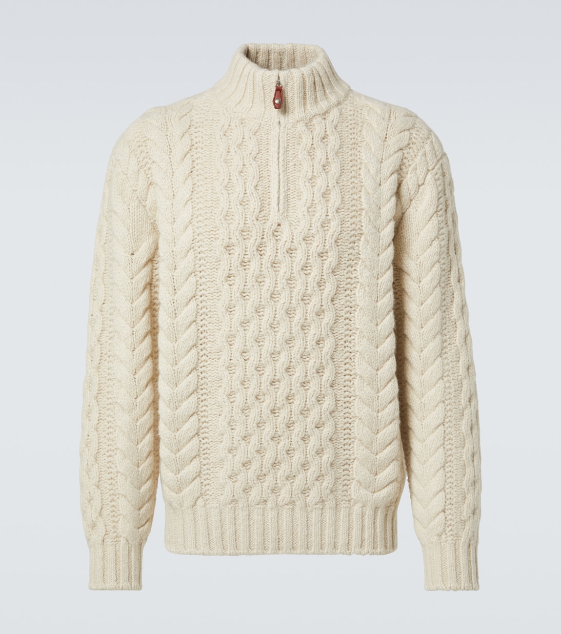 Валдуджа кашемировый полузастегивающийся свитер Loro Piana, Pale Latte
Валдуджа кашемировый полузастегивающийся свитер Loro Piana, Pale Latte