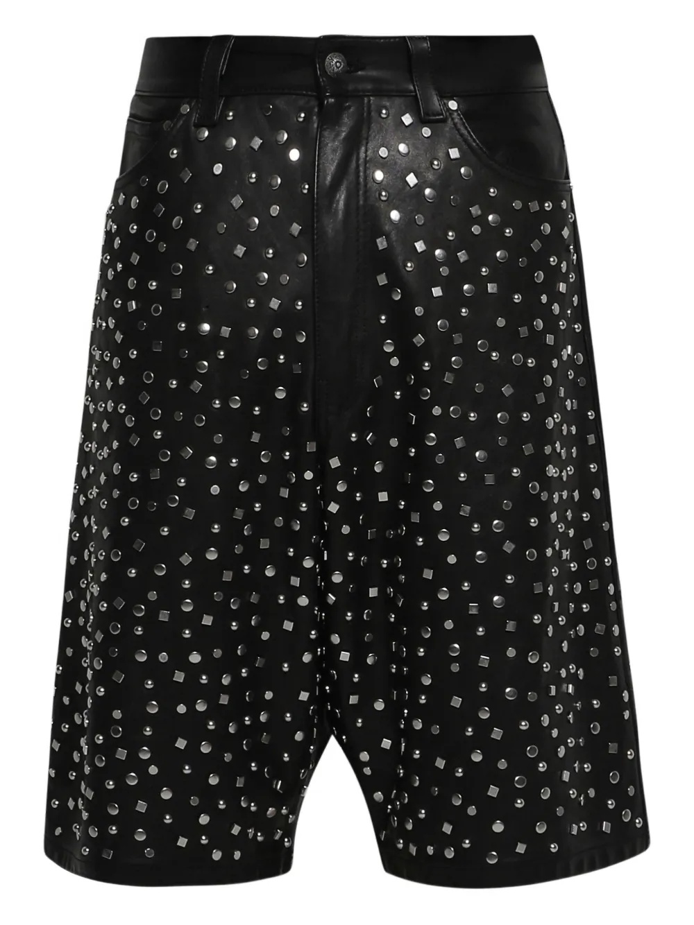 Кожаные шорты с заклепками EARTHLING VIP, черный
Кожаные шорты с заклепками EARTHLING VIP, черный