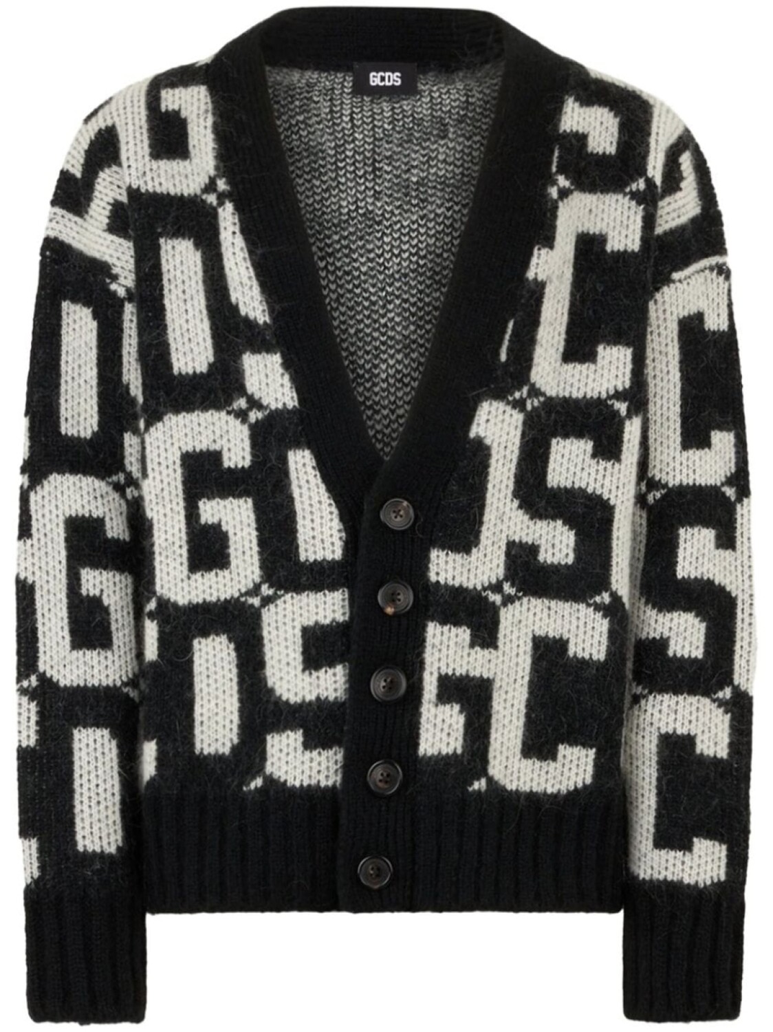 Кардиган с монограммным принтом GCDS, черный
Кардиган с монограммным принтом GCDS, черный