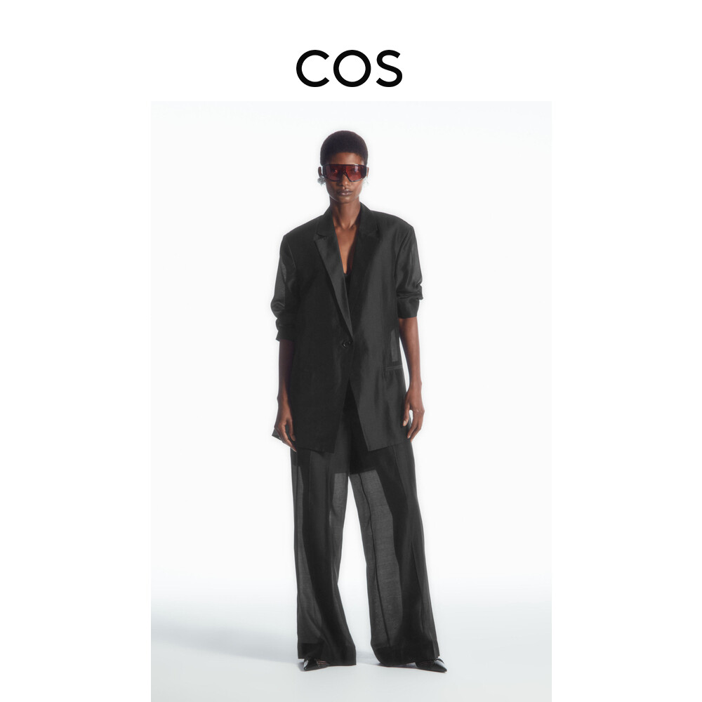 Женские прямые брюки Cos из тюля, черный
Женские прямые брюки Cos из тюля, черный