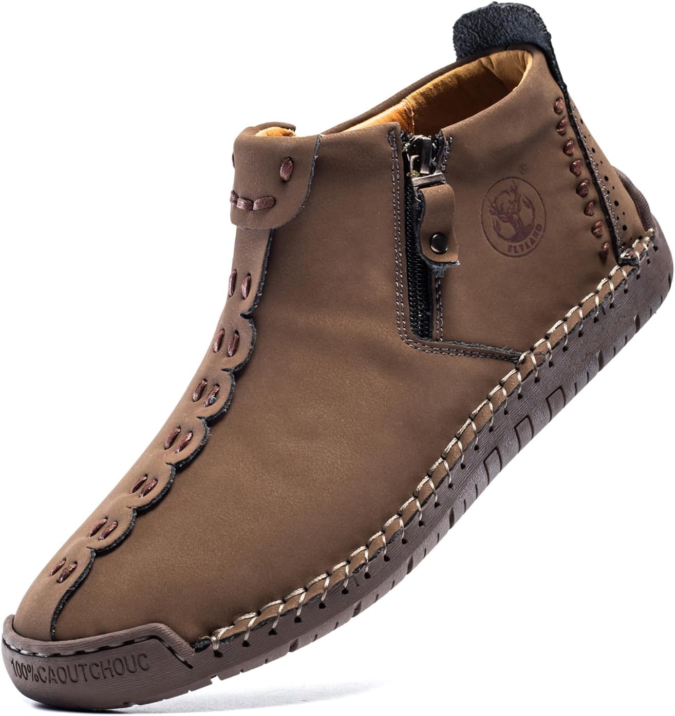 Мужские повседневные кожаные кроссовки FLYLAND ручной работы, модные ботинки-чикка, легкие средние ботинки, обувь для прогулок, вождения, коричневый
Мужские повседневные кожаные кроссовки FLYLAND ручной работы, модные ботинки-чикка, легкие средние ботинки, обувь для прогулок, вождения, коричневый