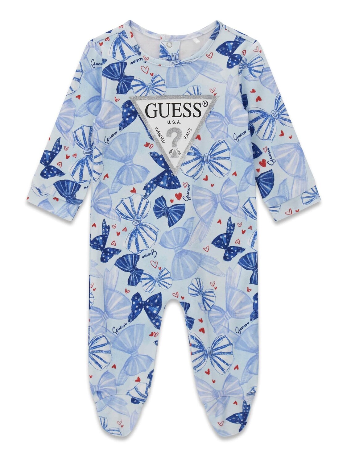 GUESS Ромпер/Боди в синем, светло-голубом
GUESS Ромпер/Боди в синем, светло-голубом