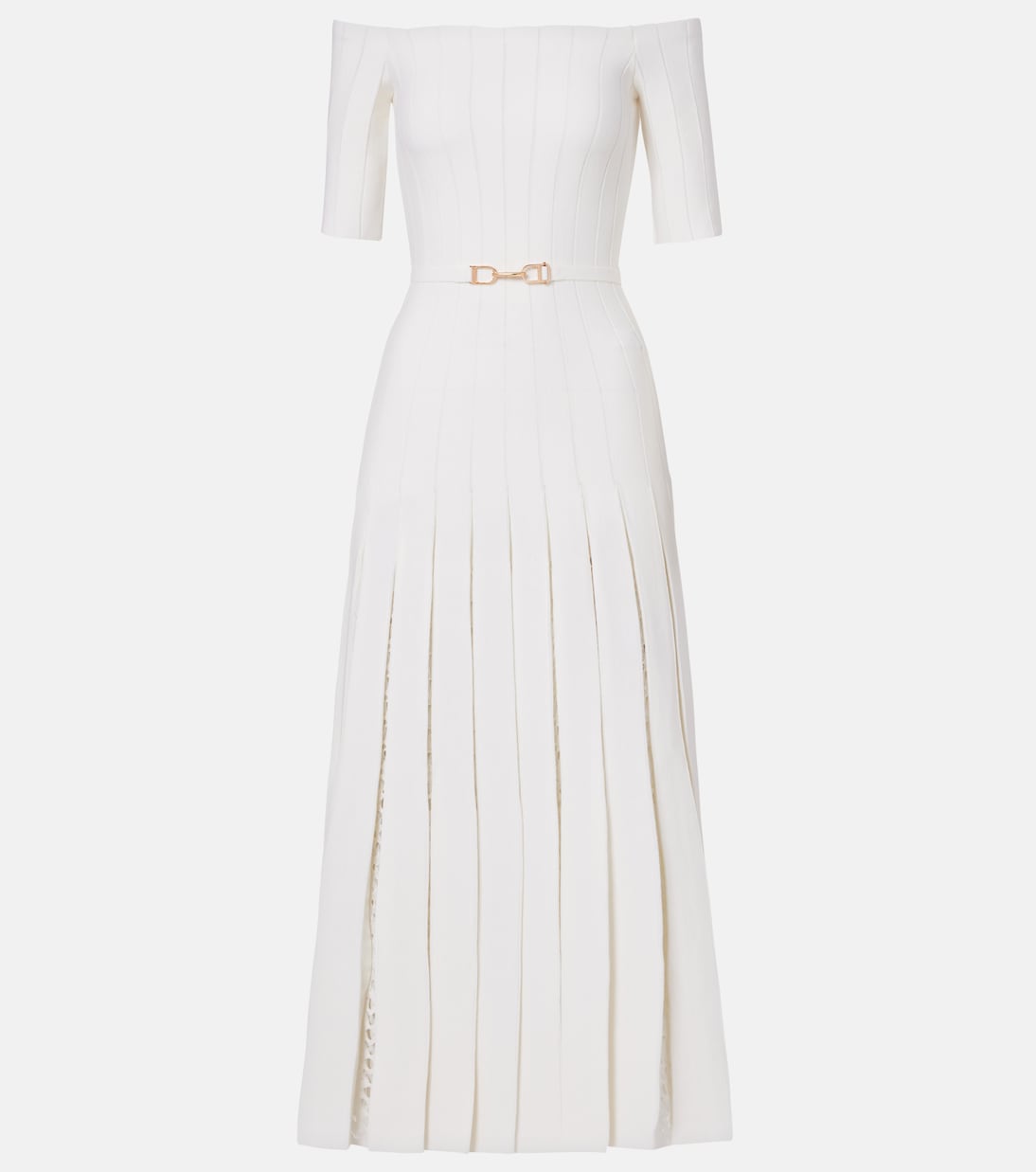 Длинное платье из шерсти и шелка в рубчик Gabriela Hearst, слоновая кость
Длинное платье из шерсти и шелка в рубчик Gabriela Hearst, слоновая кость