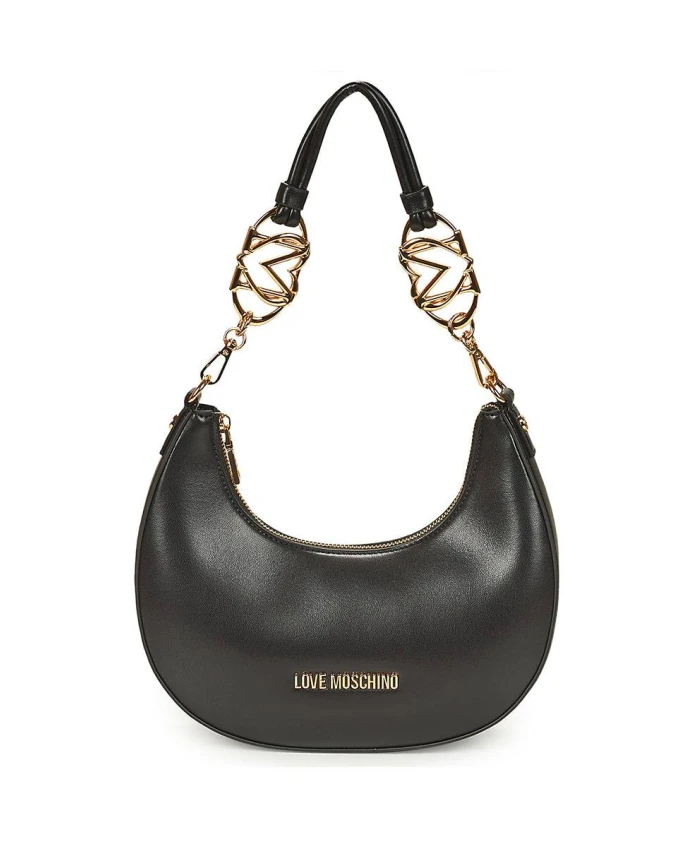 Круглая сумка-хобо через плечо Love Moschino, черный
Круглая сумка-хобо через плечо Love Moschino, черный