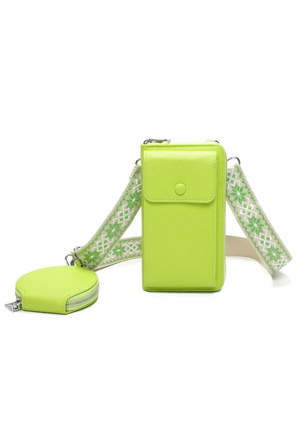 Кошелек для телефона через плечо из искусственной кожи Pyari с мини-кошельком Fontanella Fashion, зеленый
Кошелек для телефона через плечо из искусственной кожи Pyari с мини-кошельком Fontanella Fashion, зеленый