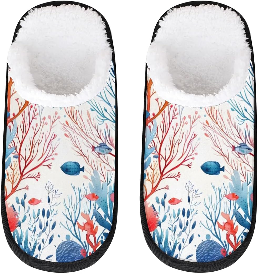 Тапочки Gublec для женщин и мужчин, уютные с нескользящей подошвой, для дома, теплые плюшевые тапочки для дома, спальни и путешествий, Coral Fish
Тапочки Gublec для женщин и мужчин, уютные с нескользящей подошвой, для дома, теплые плюшевые тапочки для дома, спальни и путешествий, Coral Fish