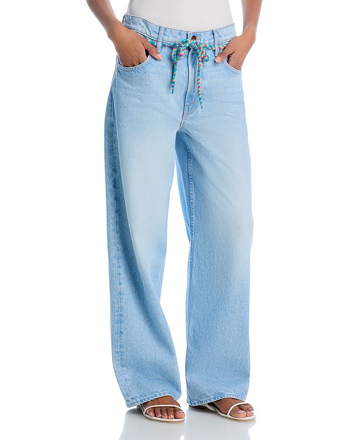 Джинсы с высокой посадкой The Shoelace Fun Dip Nerdy в цвете Whipped MOTHER, синий
Джинсы с высокой посадкой The Shoelace Fun Dip Nerdy в цвете Whipped MOTHER, синий