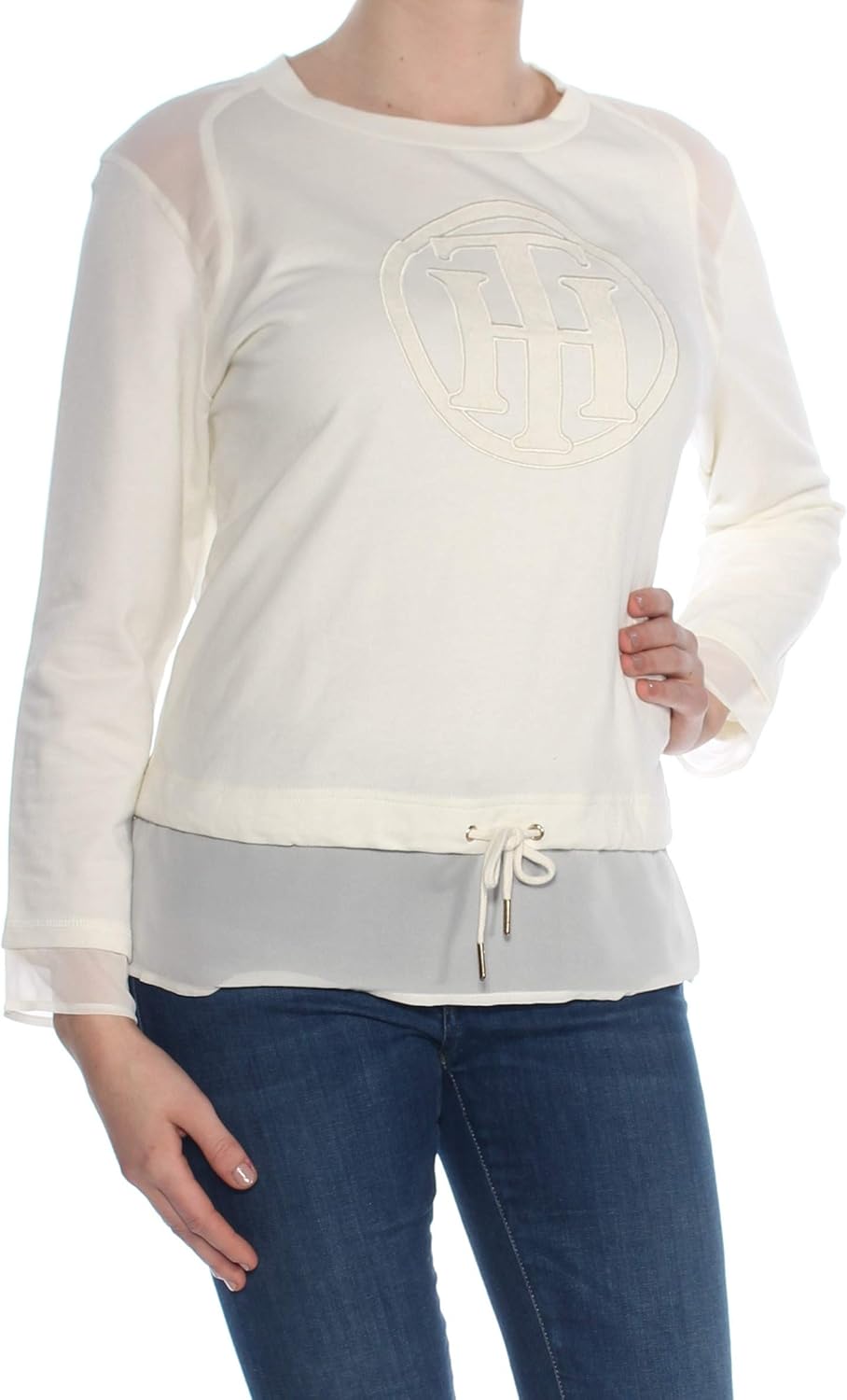 Многослойный топ с монограммой от Tommy Hilfiger, Ivory
Многослойный топ с монограммой от Tommy Hilfiger, Ivory