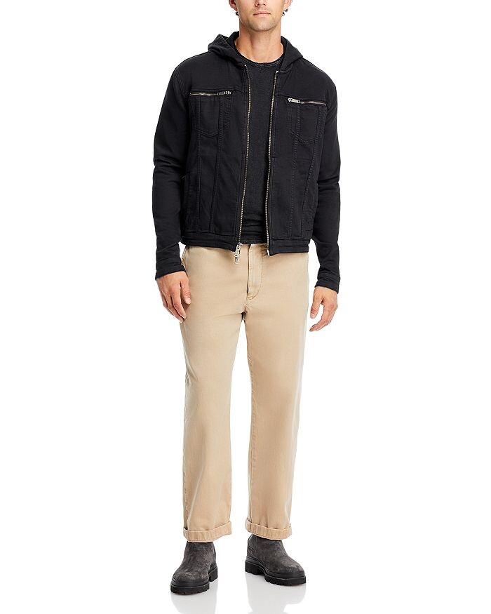 Трикотажная куртка John Varvatos Star USA с капюшоном и молнией спереди, черный
Трикотажная куртка John Varvatos Star USA с капюшоном и молнией спереди, черный