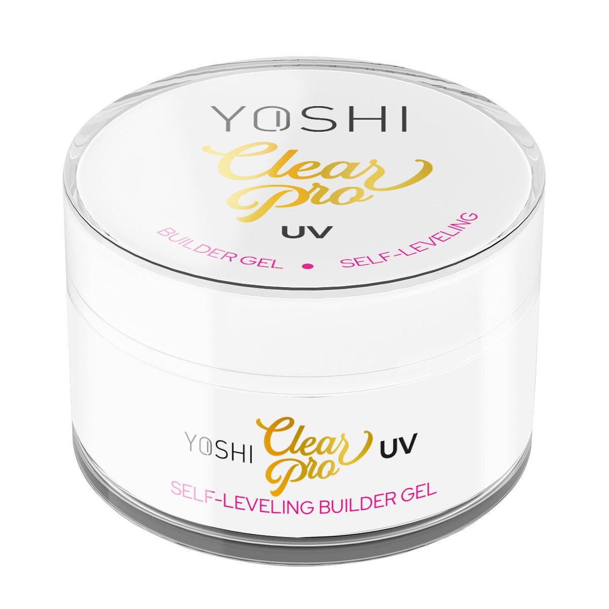 Yoshi, Самовыравнивающийся гель, прозрачный PRO UV LED, 15 мл
Yoshi, Самовыравнивающийся гель, прозрачный PRO UV LED, 15 мл