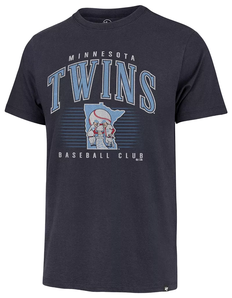 Синяя мужская футболка с двойным заголовком Cooperstown Franklin Minnesota Twins '47
Синяя мужская футболка с двойным заголовком Cooperstown Franklin Minnesota Twins '47