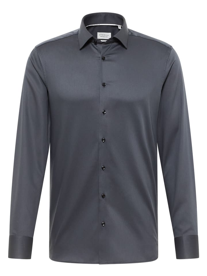 Рубашка Slim Fit антрацитового цвета Eterna
Рубашка Slim Fit антрацитового цвета Eterna