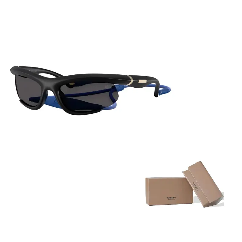 Burberry Солнцезащитные очки с геометрической оправой, Black 
Burberry Солнцезащитные очки с геометрической оправой, Black