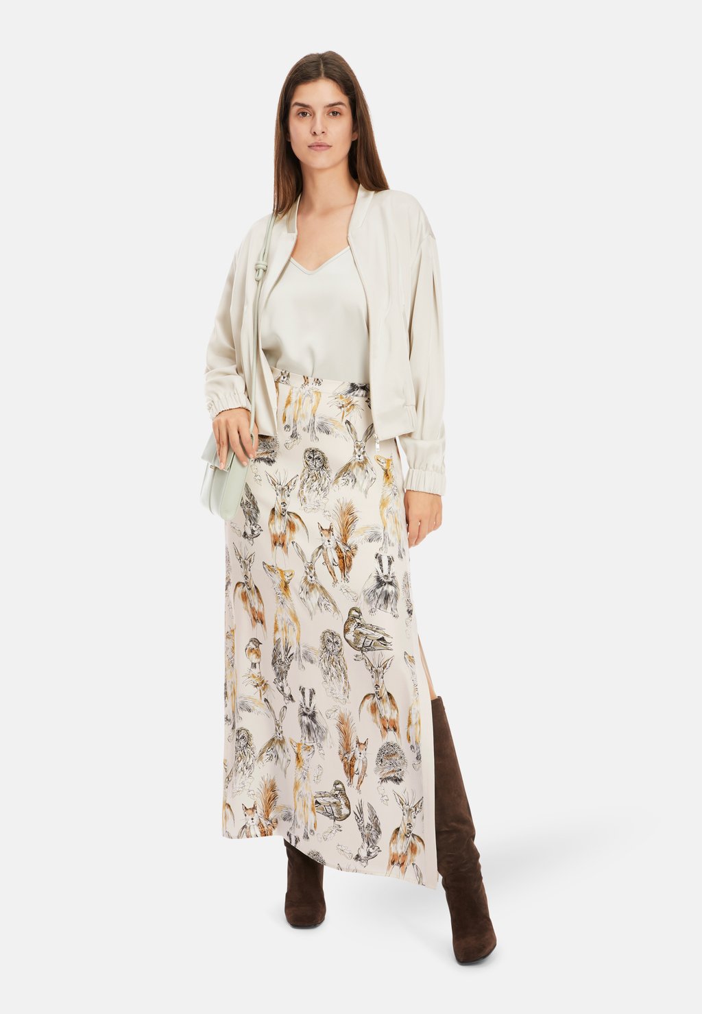 Юбка макси Marc Cain, бежевый
Юбка макси Marc Cain, бежевый