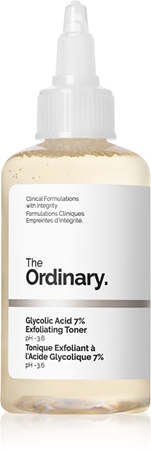 Отшелушивающий и очищающий тоник The Ordinary Glycolic Acid 7% Exfoliating Toner, 100 ml
Отшелушивающий и очищающий тоник The Ordinary Glycolic Acid 7% Exfoliating Toner, 100 ml