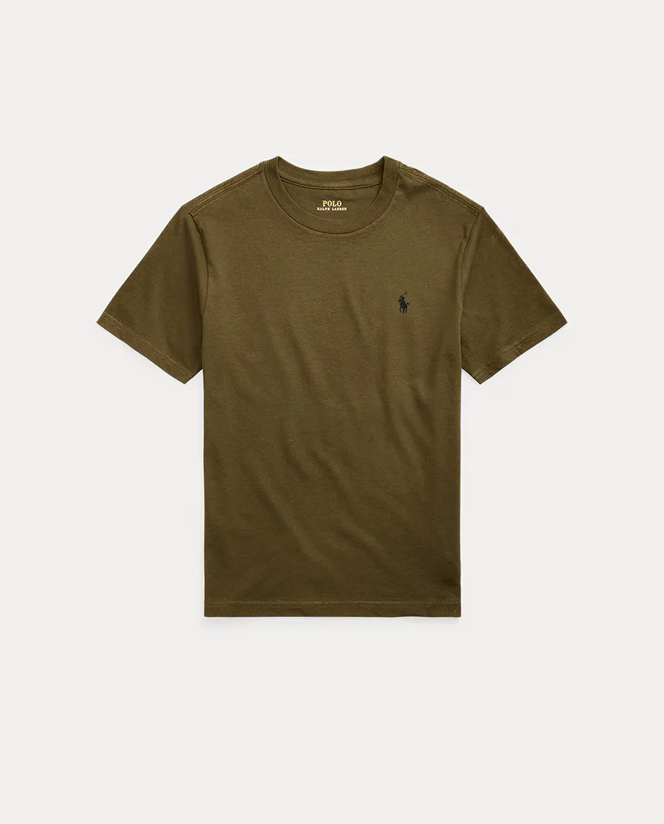 Футболка для мальчика из хлопка с вышитым логотипом Polo Ralph Lauren, темно-зеленый
Футболка для мальчика из хлопка с вышитым логотипом Polo Ralph Lauren, темно-зеленый