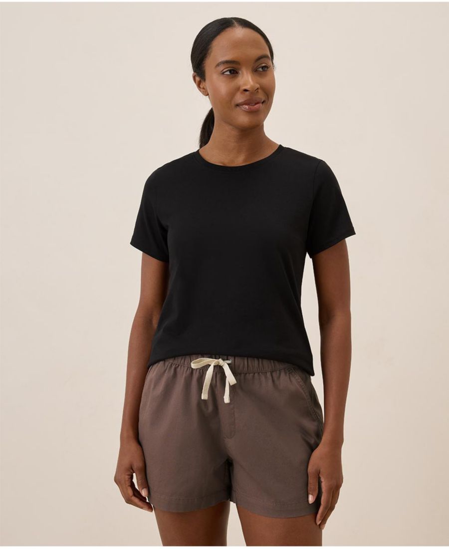 Женская футболка из органического хлопка класса люкс с эластичным трикотажным полотном Pact, Black
Женская футболка из органического хлопка класса люкс с эластичным трикотажным полотном Pact, Black