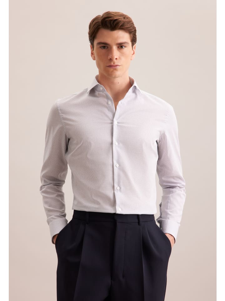 Деловая рубашка X-Slim темно-синего цвета Seidensticker
Деловая рубашка X-Slim темно-синего цвета Seidensticker