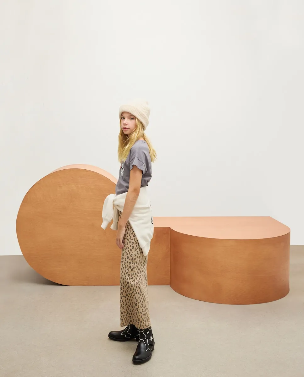 Детские широкие брюки из саржи с животным принтом Kids El Corte Inglés, песочный
Детские широкие брюки из саржи с животным принтом Kids El Corte Inglés, песочный