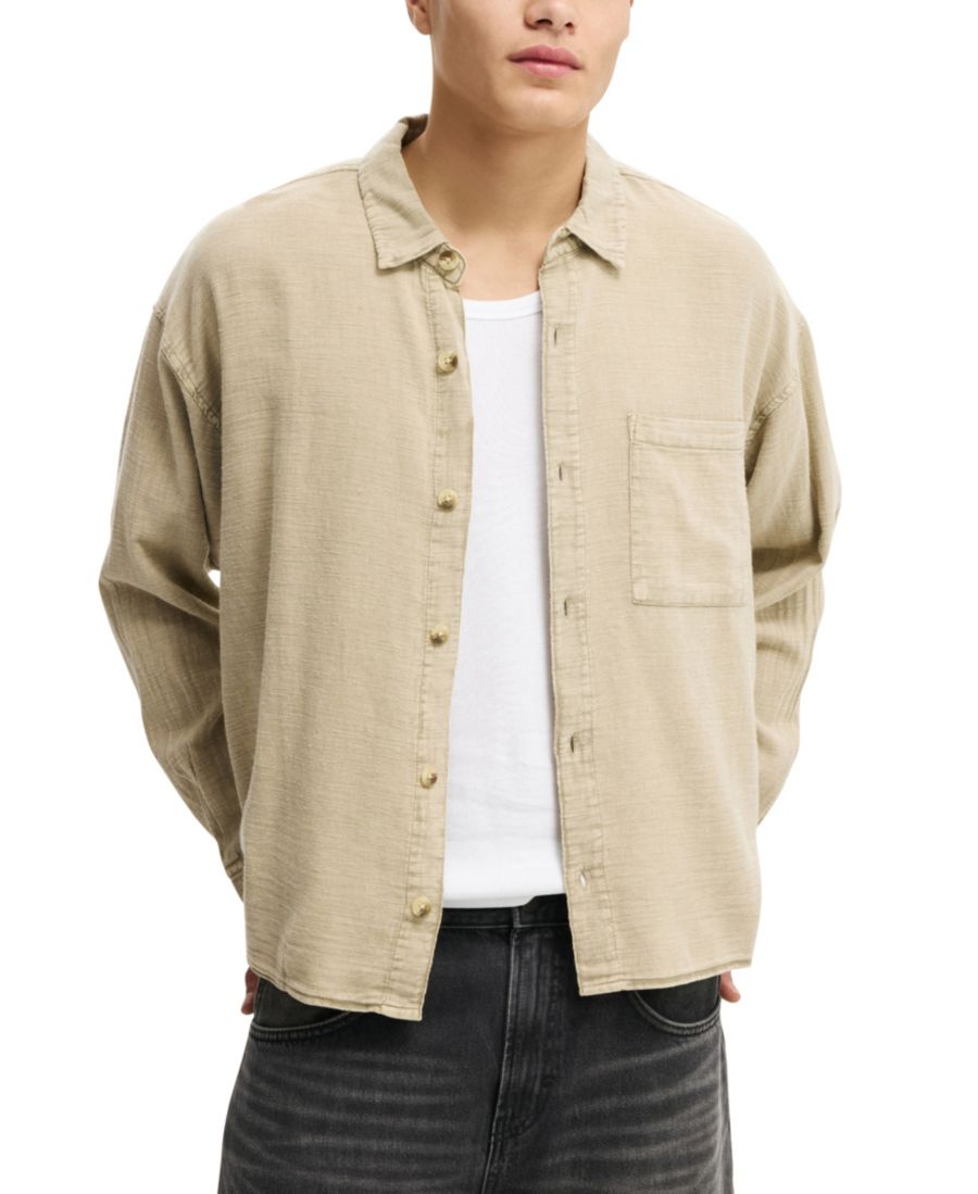 Мужская рубашка с длинными рукавами из выстиранной ткани COTTON ON, Beige
Мужская рубашка с длинными рукавами из выстиранной ткани COTTON ON, Beige