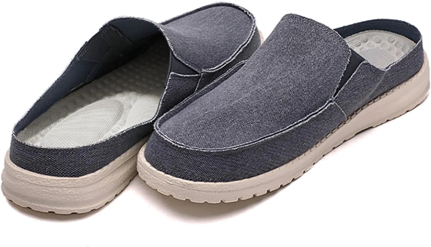 Мужские слипоны из холщовой ткани с плоской подошвой, без задника, с круглым носком, повседневные обувные мюли для ходьбы, легкие, противоскользящие, мягкие, износостойкие тапочки-сандалии Crepuscute, синий
Мужские слипоны из холщовой ткани с плоской подошвой, без задника, с круглым носком, повседневные обувные мюли для ходьбы, легкие, противоскользящие, мягкие, износостойкие тапочки-сандалии Crepuscute, синий