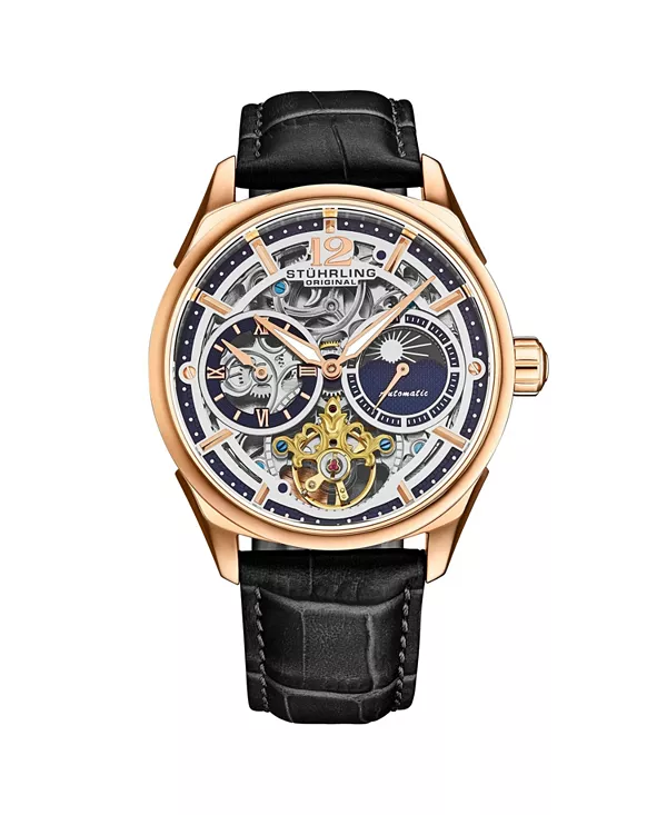 Часы-Скелетоны Vanguard 1019.04 Legacy Collection с автоматическим механизмом и двумя часовыми поясами, 42 мм, циферблат цвета розового золота, черный, ремешок из кожи Stuhrling, rose
Часы-Скелетоны Vanguard 1019.04 Legacy Collection с автоматическим механизмом и двумя часовыми поясами, 42 мм, циферблат цвета розового золота, черный, ремешок из кожи Stuhrling, rose