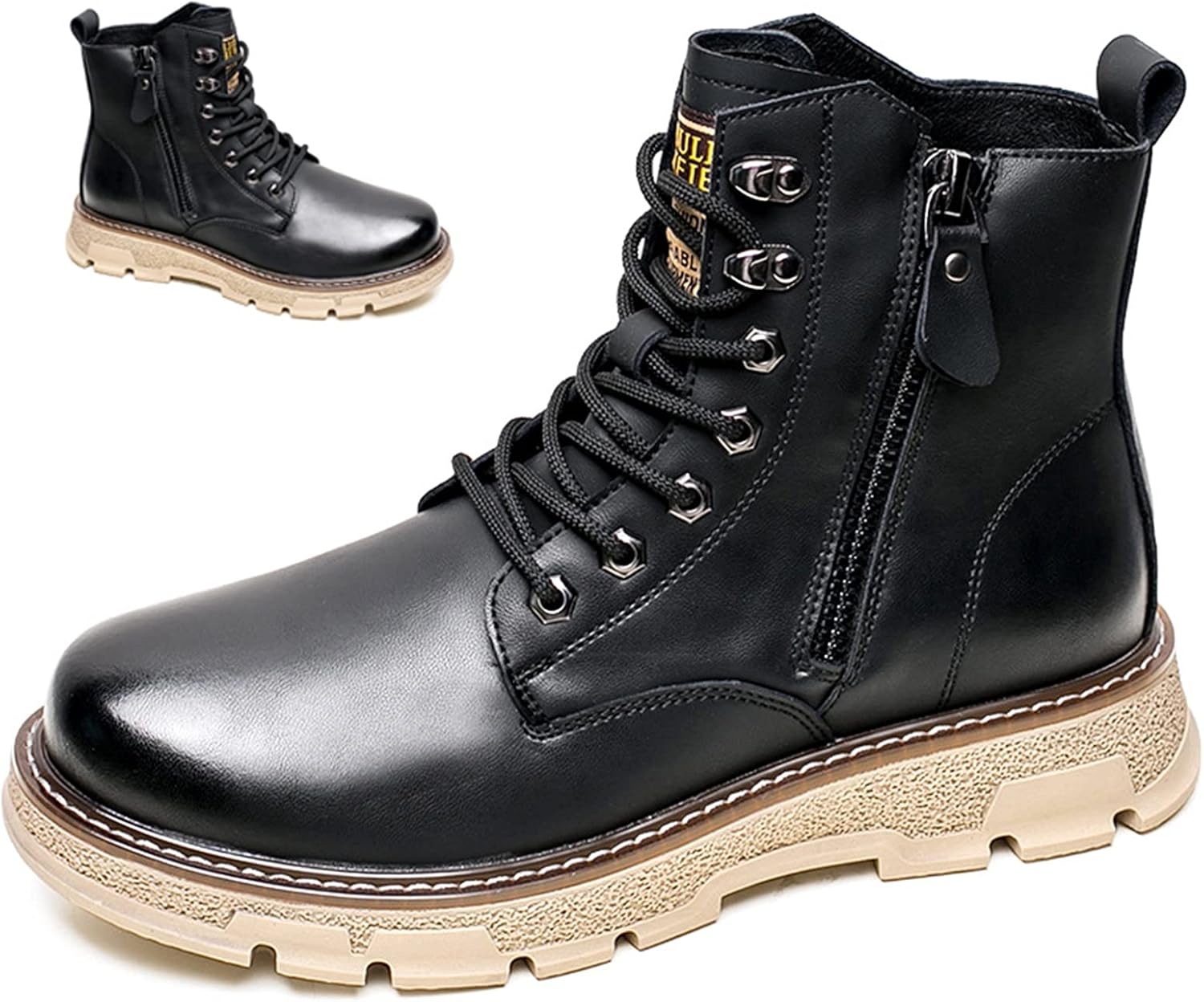 Высокие походные ботинки, мужские ботинки в стиле милитари, винтажные кожаные высокие ботинки с защитой, модная боковая молния, для походов, путешествий на открытом воздухе, в подарок на день рождения, День отца, Новый год и Рождество Rishengcha...
Высокие походные ботинки, мужские ботинки в стиле милитари, винтажные кожаные высокие ботинки с защитой, модная боковая молния, для походов, путешествий на открытом воздухе, в подарок на день рождения, День отца, Новый год и Рождество Rishengcha...