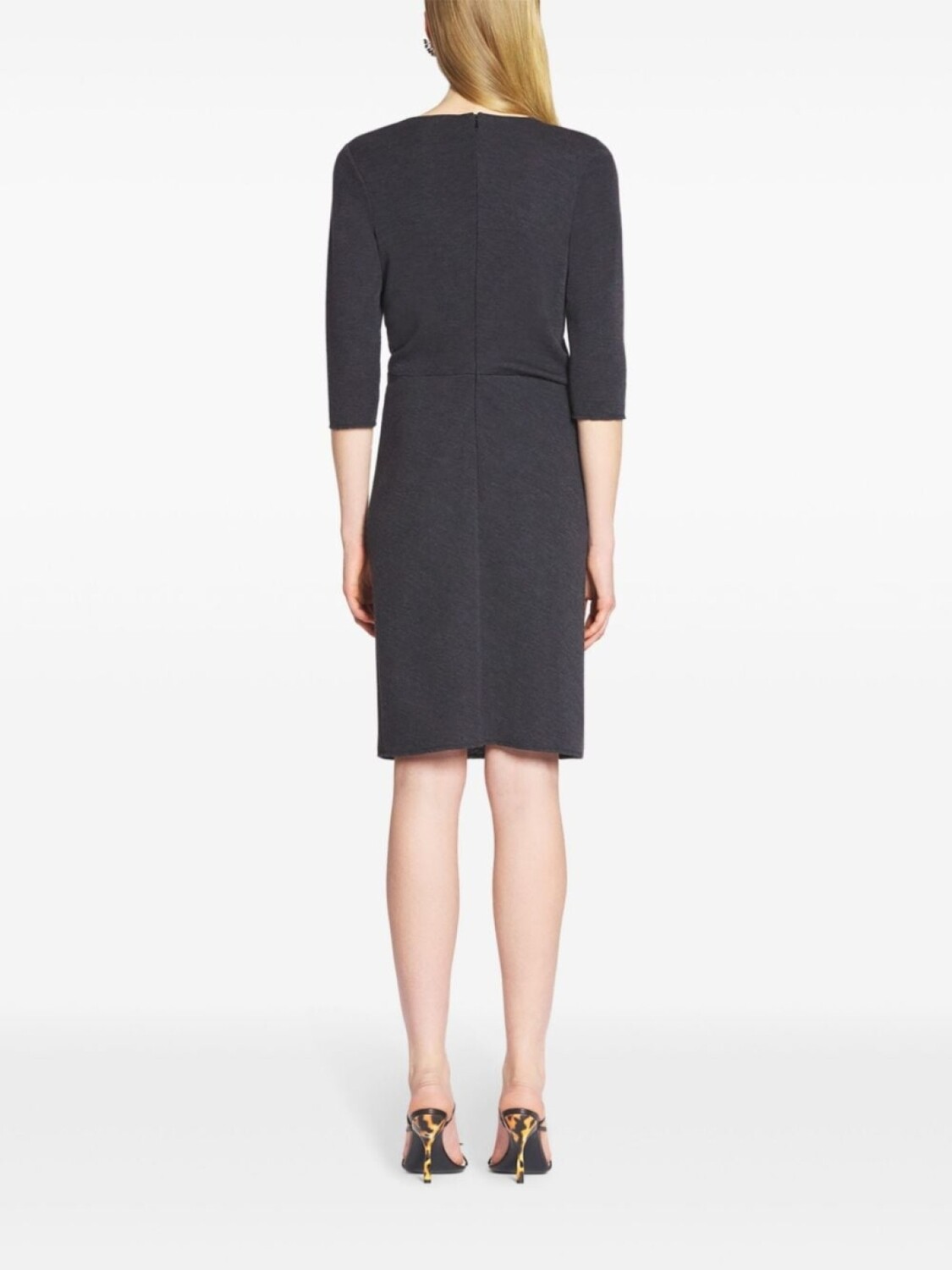 Lanvin платье миди с кошачьими булавками, серый
Lanvin платье миди с кошачьими булавками, серый