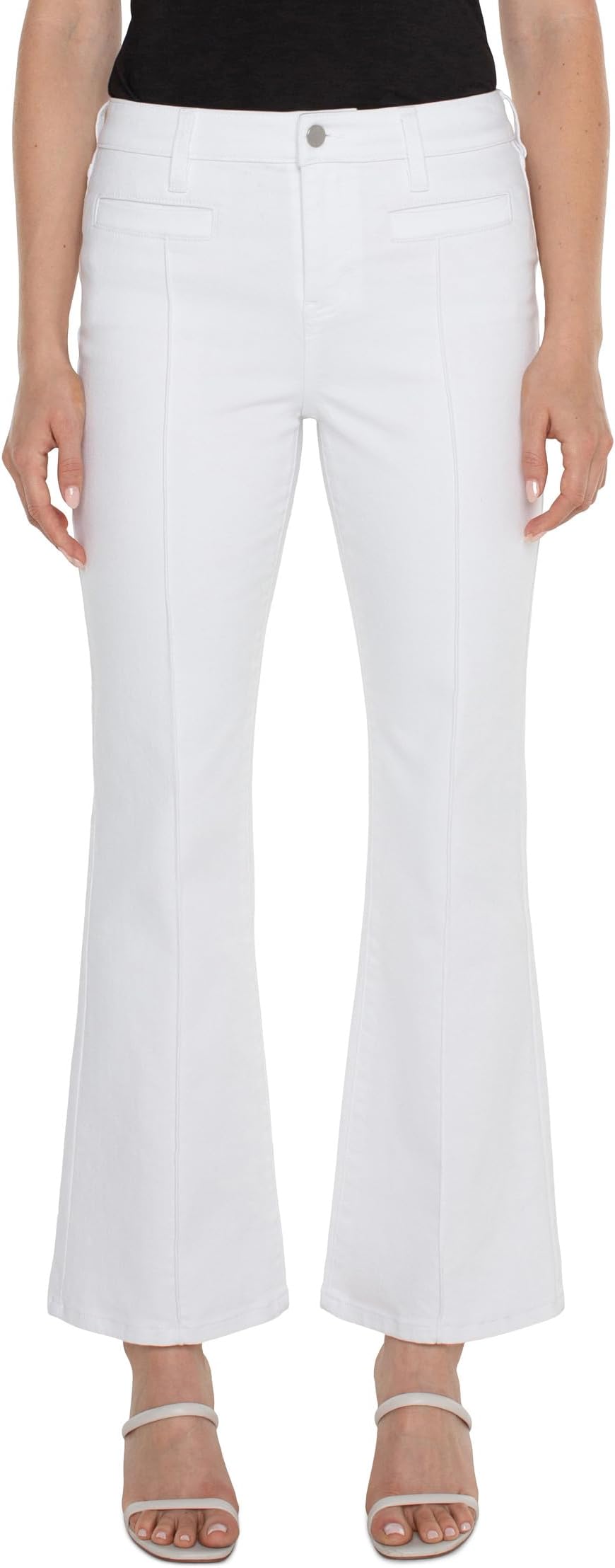 Джинсы Liverpool Los Angeles Lucy Bootcut Mid-Rise Stretch Denim Jean with Welt Pocket and Pintuck Details 32", цвет Bright White
Джинсы Liverpool Los Angeles Lucy Bootcut Mid-Rise Stretch Denim Jean with Welt Pocket and Pintuck Details 32", цвет Bright White