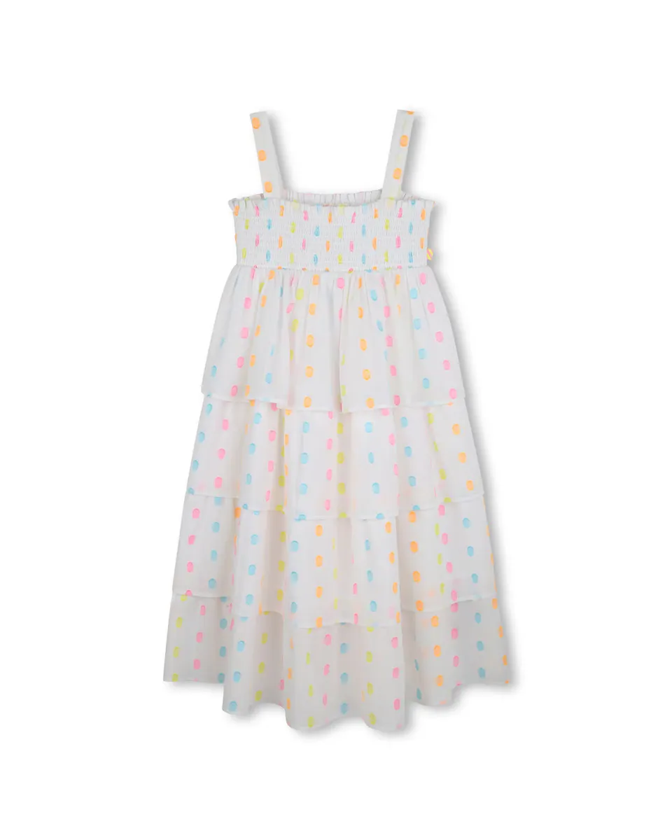 Платье для девочки из белого хлопка Billieblush, белый
Платье для девочки из белого хлопка Billieblush, белый