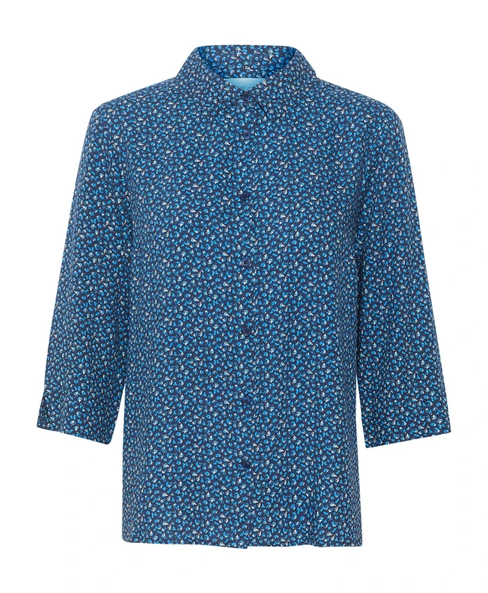 Рубашка в синюю полоску с тремя рукавами Cream, синий
Рубашка в синюю полоску с тремя рукавами Cream, синий