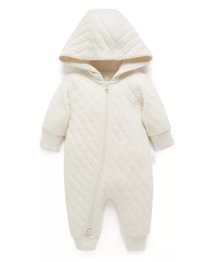 Детский стеганый комбинезон для мальчиков и девочек Purebaby, белый
Детский стеганый комбинезон для мальчиков и девочек Purebaby, белый