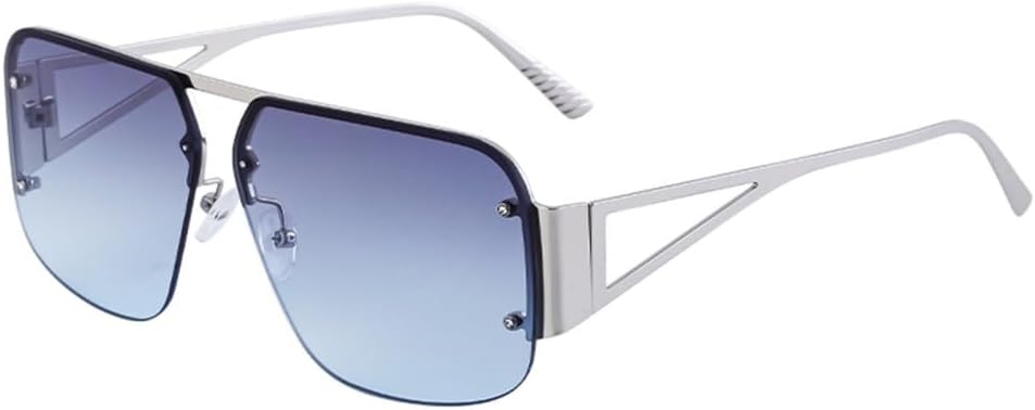 Солнцезащитные очки MUTYNE увеличенного размера, квадратной формы, без оправы, модные, роскошные, без оправы, для мужчин, в стиле ретро, полуободковые очки, C3 Gray Blue
Солнцезащитные очки MUTYNE увеличенного размера, квадратной формы, без оправы, модные, роскошные, без оправы, для мужчин, в стиле ретро, полуободковые очки, C3 Gray Blue