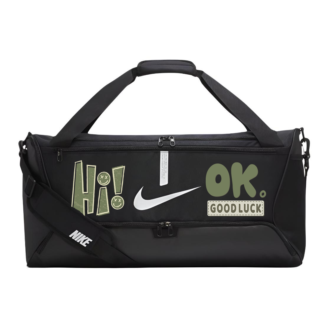 Полиэстеровый узорчатый принтованный рюкзак унисекс черный Nike, Hi OK!
Полиэстеровый узорчатый принтованный рюкзак унисекс черный Nike, Hi OK!