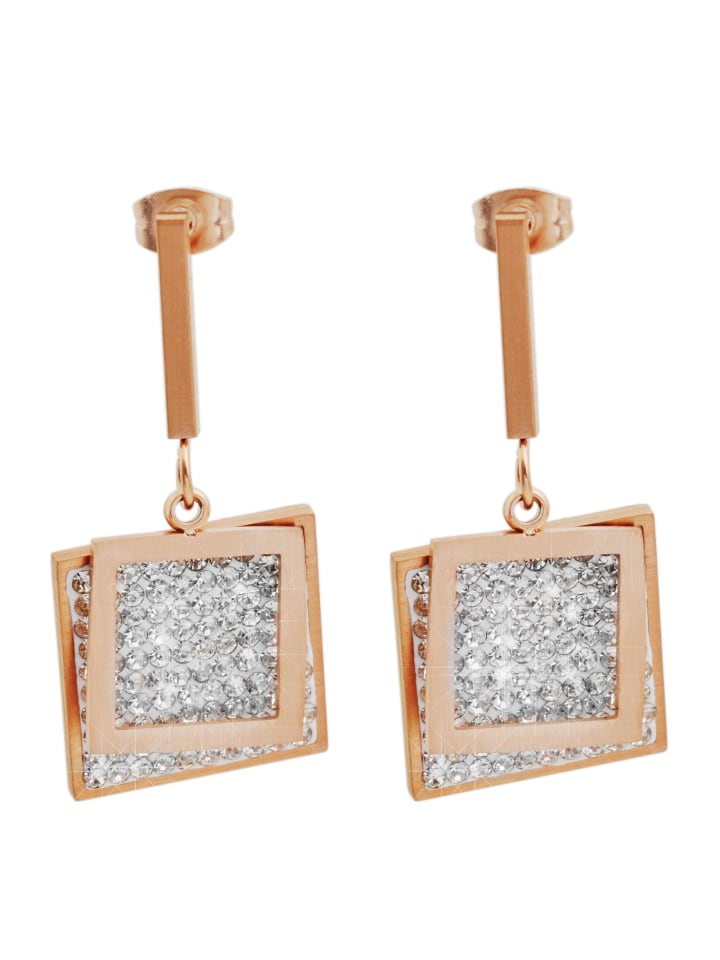 Adeliás Женские серьги - серьги-гвоздики из нержавеющей стали с золотыми стразами
Adeliás Женские серьги - серьги-гвоздики из нержавеющей стали с золотыми стразами