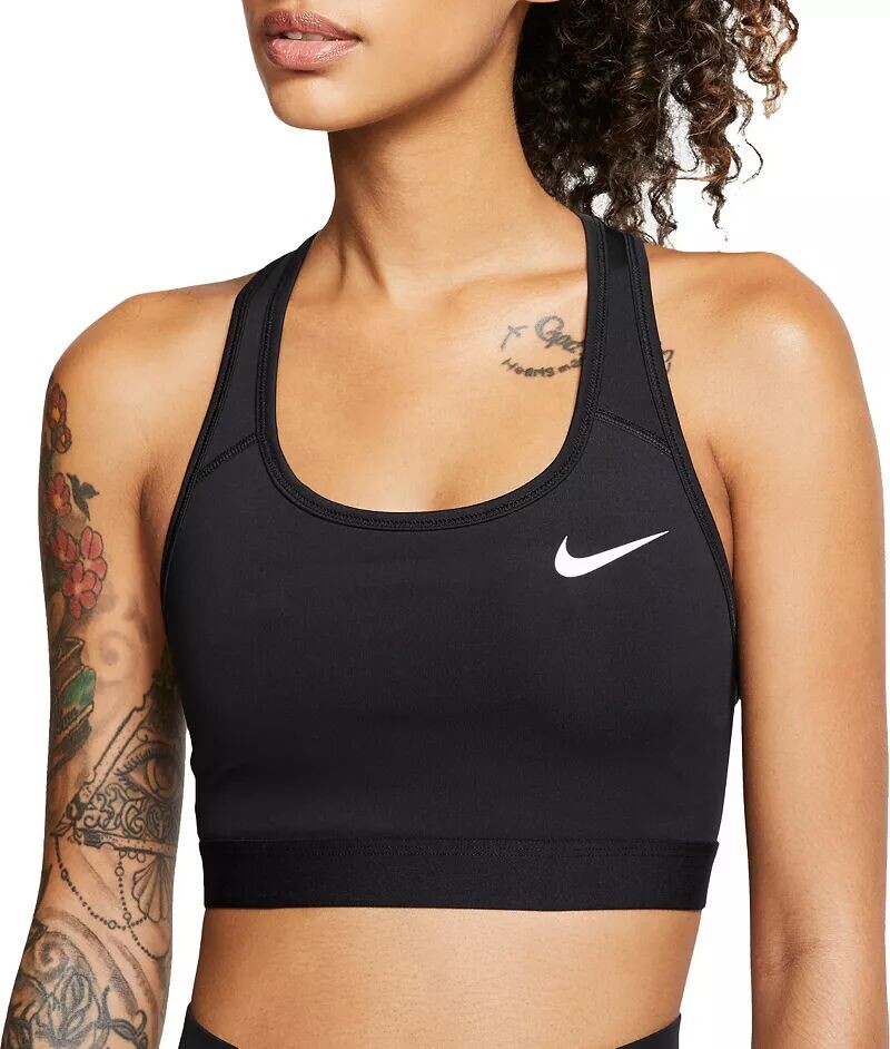 Женский спортивный бюстгальтер без подкладок со средней поддержкой Nike Pro Swoosh, черный
Женский спортивный бюстгальтер без подкладок со средней поддержкой Nike Pro Swoosh, черный