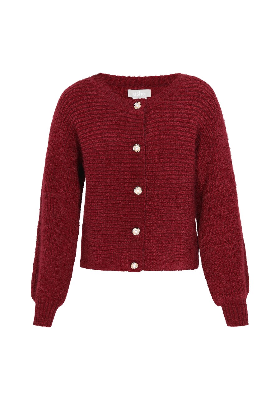 Вязаный кардиган Usha, бургундия
Вязаный кардиган Usha, бургундия