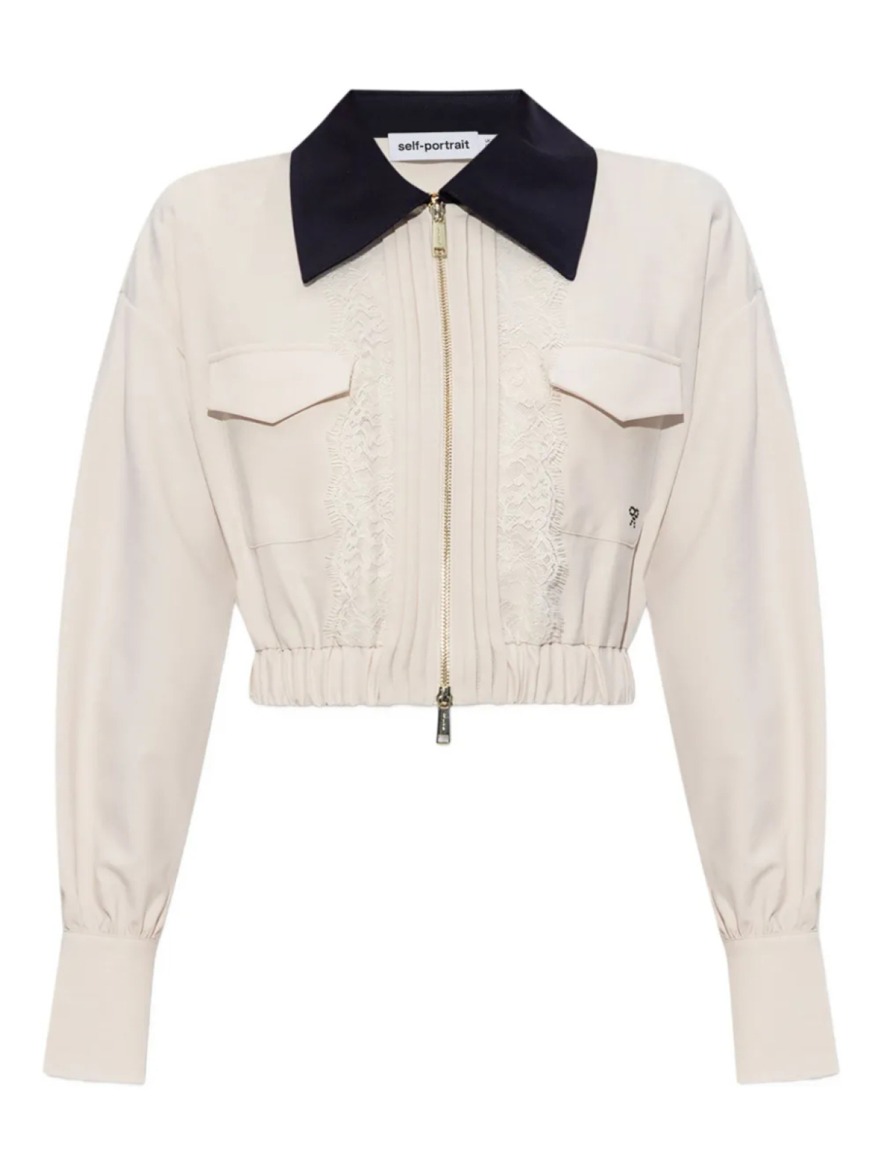 Куртка с застежкой-молнией спереди, отделанная кружевом Self-Portrait, нейтральный
Куртка с застежкой-молнией спереди, отделанная кружевом Self-Portrait, нейтральный