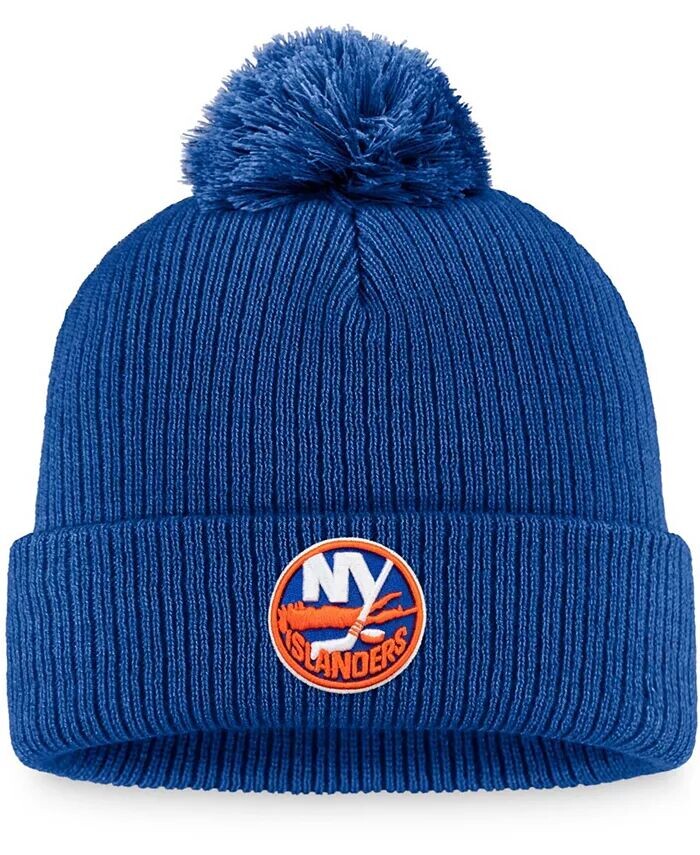 Мужская вязаная шапка с манжетами и помпоном с логотипом Royal New York Islanders Core Primary Fanatics
Мужская вязаная шапка с манжетами и помпоном с логотипом Royal New York Islanders Core Primary Fanatics