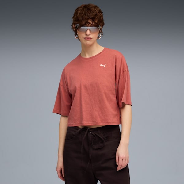 Женская футболка оверсайз с коротким рукавом Puma Wardrobe Essentials, красный
Женская футболка оверсайз с коротким рукавом Puma Wardrobe Essentials, красный