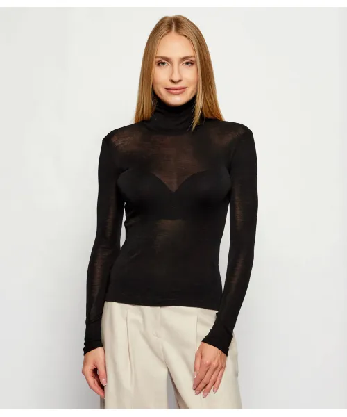 Шерстяная водолазка «Тесей» Slim fit Weekend Maxmara, черный 
Шерстяная водолазка «Тесей» Slim fit Weekend Maxmara, черный